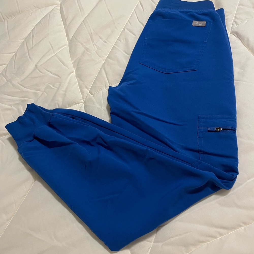 COPY - FIGS Royal Blue XXS Petite Zamora Jogger Scrub Pants